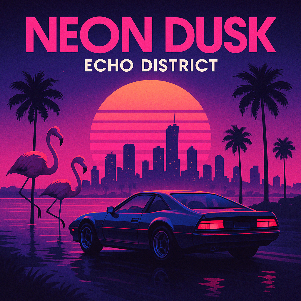 独立专辑封面 Neon Dusk