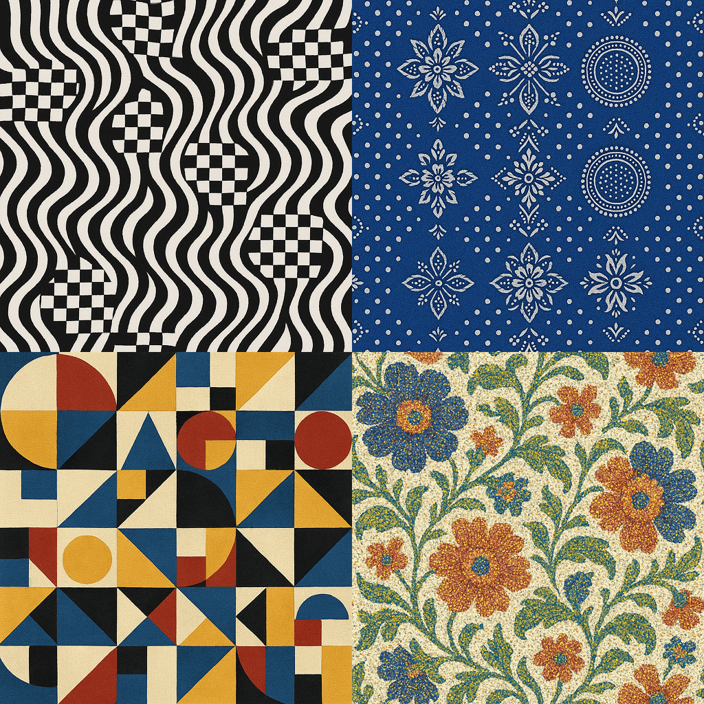 无缝平铺纺织图案